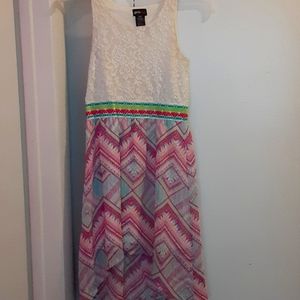 Multicolored kids dress